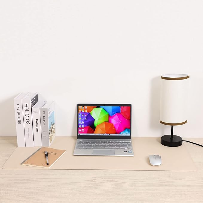 Wolaile PU Leather Desk Pad Blotter 27x13 inches, Non-Slip Base Waterproof - Image 9