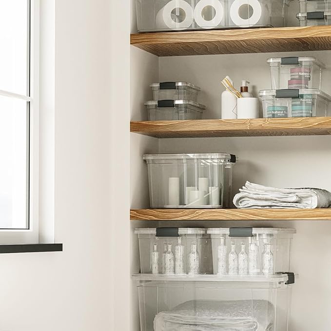 Superio Storage Bins with Lids- 2 Pack, 2.5 Qt Clear Boxes - Image 9