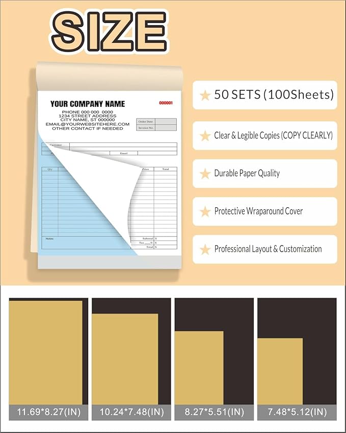 Custom Carbonless Invoice Book - Image 6