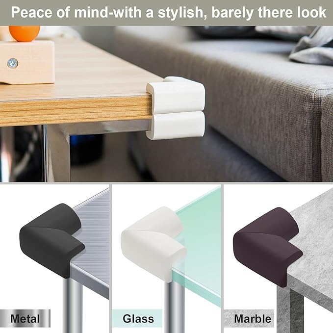 8 Pack Corner Protector for Baby, Heavy-Duty Soft Rubber Foam Furniture Corner - Image 7