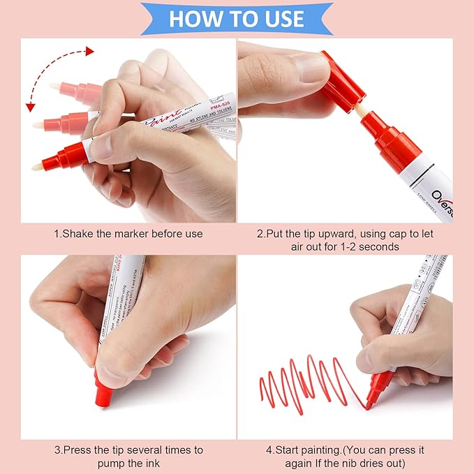 Overseas Green Paint Marker Pens - Image 7