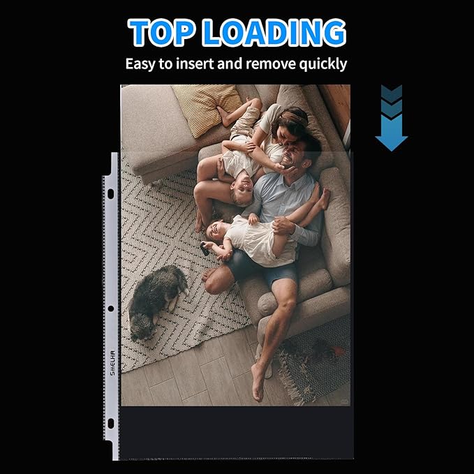 Sheet Protectors 400 Page, Page Protector 8.5" x 11" ,Upgraded Clear Plastic - Image 9