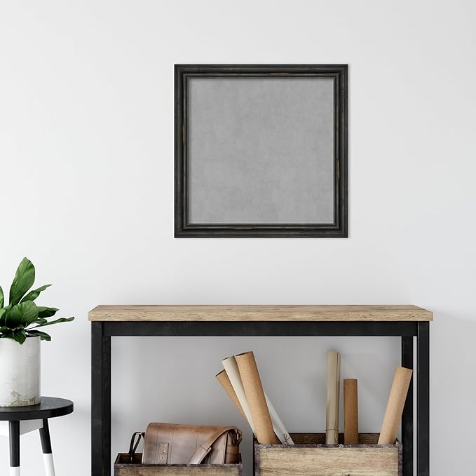 Amanti Art Black Framed Magnetic Board 23x23 Medium Vision Board - Image 5