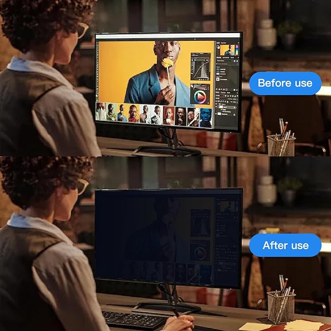 21.5 Inch Magnetic Hanging Computer Privacy Screen - Image 9