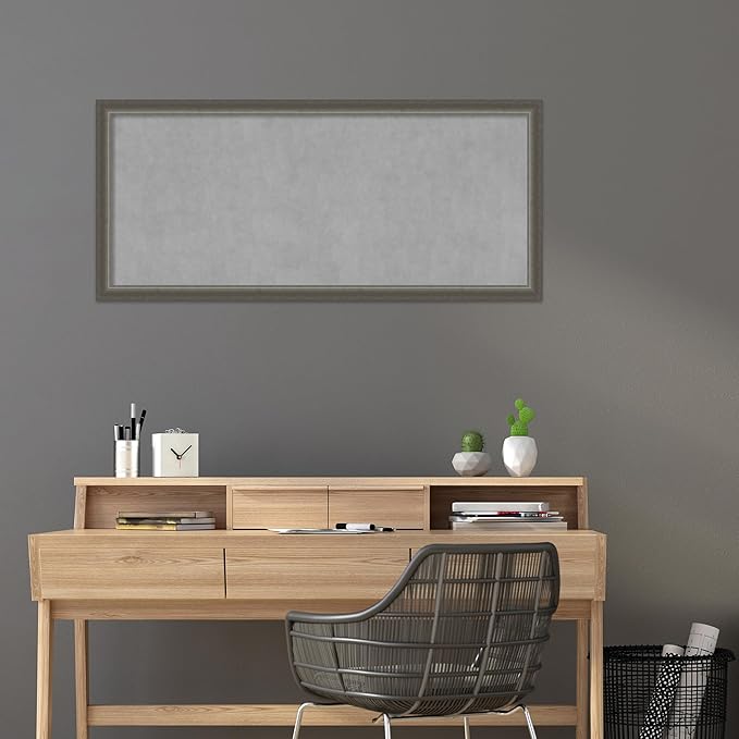 Amanti Art Silver Framed Magnetic Board 23x51 Oversize Vision Board - Image 5