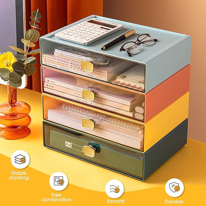 DETEIN 2PACK Stackable Storage Drawers - Image 7