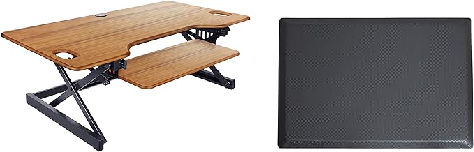 Rocelco 46" Large Height Adjustable Standing Desk Converter by Rocelco