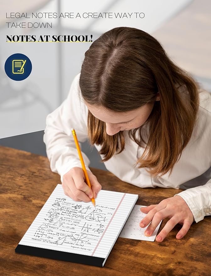 24 Pack Legal Pads 8.5 x 11 White Note Pads 8.5 x 11 Notepads 8.5 x 11 Wide - Image 7