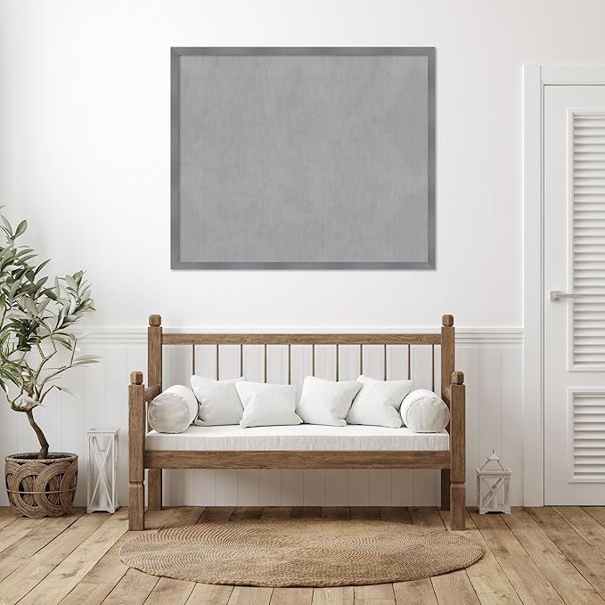 Amanti Art Grey Framed Magnetic Board 42x50 Oversize Vision Board - Image 6