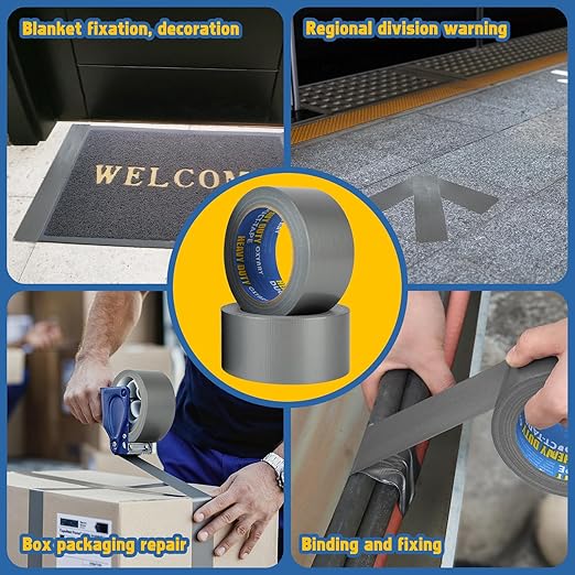 CXYARY Duct Tape 2 Inch x 450 Yard-15 Roll, Heavy Duty Gray Waterproof Tape - Image 7