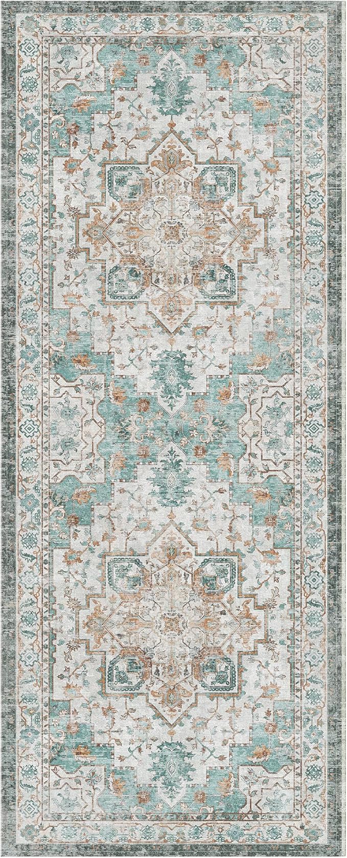 GENIMO 2‘6“x8 Runner Rugs for Hallway, Machine Washable Non Slip Vintage Rugs - Image 7
