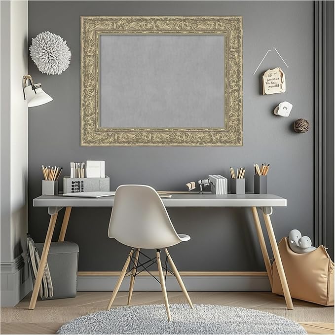 Amanti Art Silver Framed Magnetic Board 25x31 Medium Vision Board - Image 7