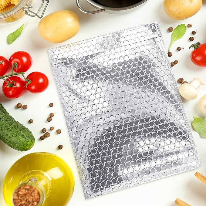 Amiff Silver Thermal Bubble Mailer, 18 x 22 Inches. 10 Pack Metallic Bubble - Image 8