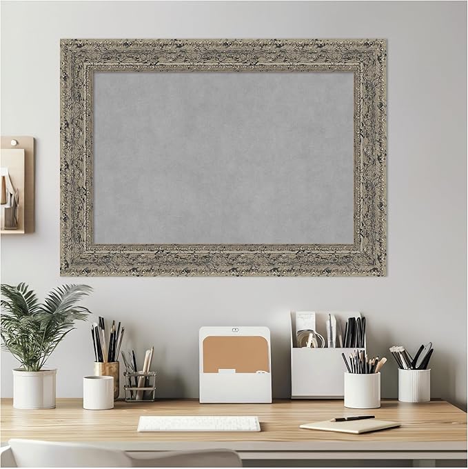 Amanti Art Silver Framed Magnetic Board 21x29 Medium Vision Board - Image 7