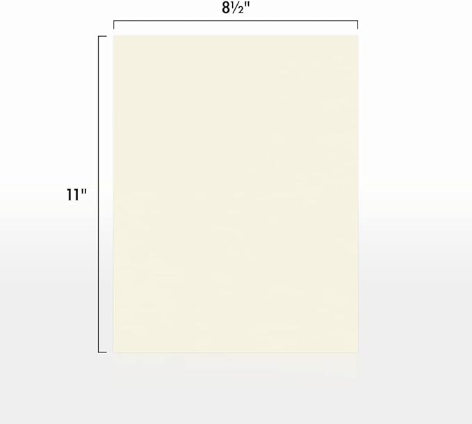 LUXPaper 8.5" x 11" Classic Crest Paper | Letter Size | Baronial Ivory | 24lb. - Image 2