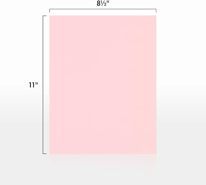 LUXPaper 8.5" x 11" Paper | Letter Size | Candy Pink | 80lb. Text | 500 Qty - Image 2