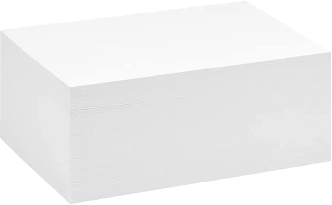 Reskid 100 Pack of 4x6 Thick Heavyweight Index Cards on 110lb Card Stock - Image 2