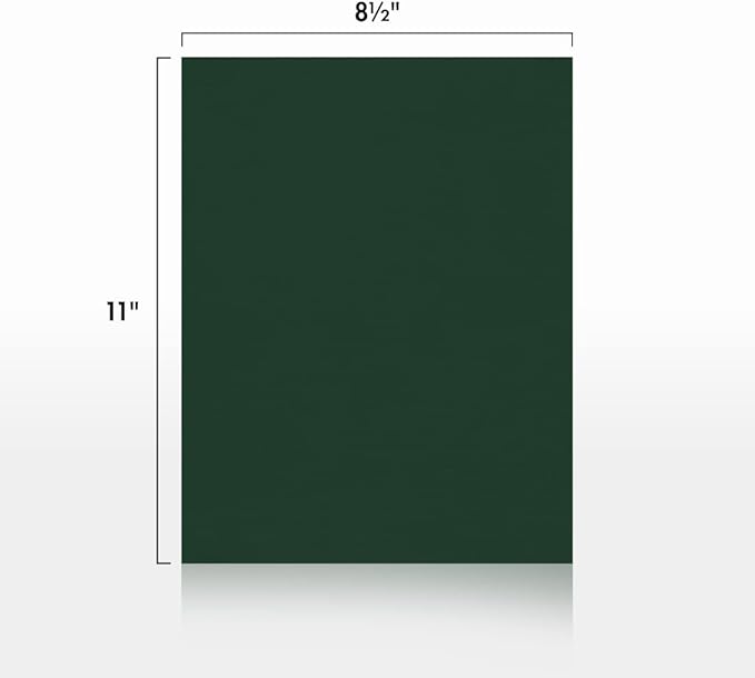 LUXPaper 8.5" x 11" Cardstock | Letter Size | Green Linen | 100lb. Cover | 500 - Image 2