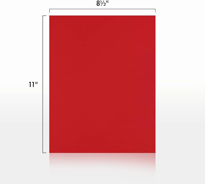 LUXPaper 8.5" x 11" Paper | Letter Size | Ruby Red | 80lb. Text | 500 Qty - Image 2