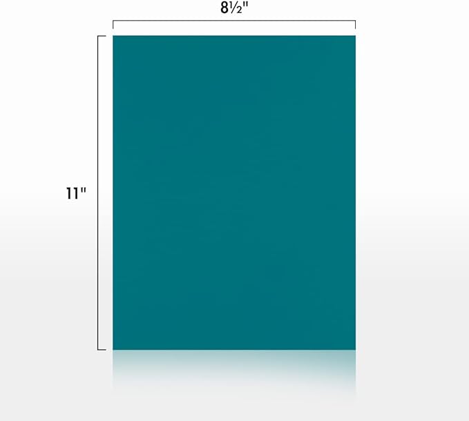 LUXPaper 8.5" x 11" Paper | Letter Size | Teal | 80lb. Text | 50 Qty - Image 2