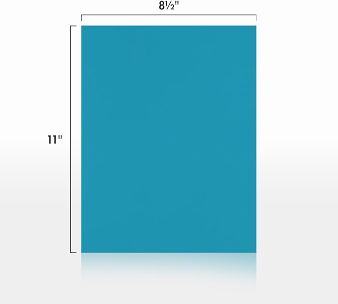 LUXPaper 8.5" x 11" Paper | Letter Size | Bright Blue | 60lb. Text | 250 Qty - Image 2