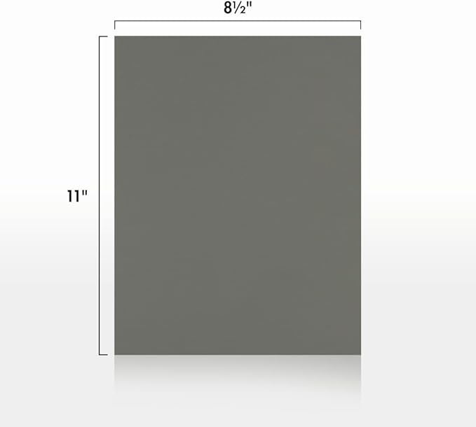 LUXPaper 8.5" x 11" Paper | Letter Size | Smoke Gray | 80lb. Text | 250 Qty - Image 2