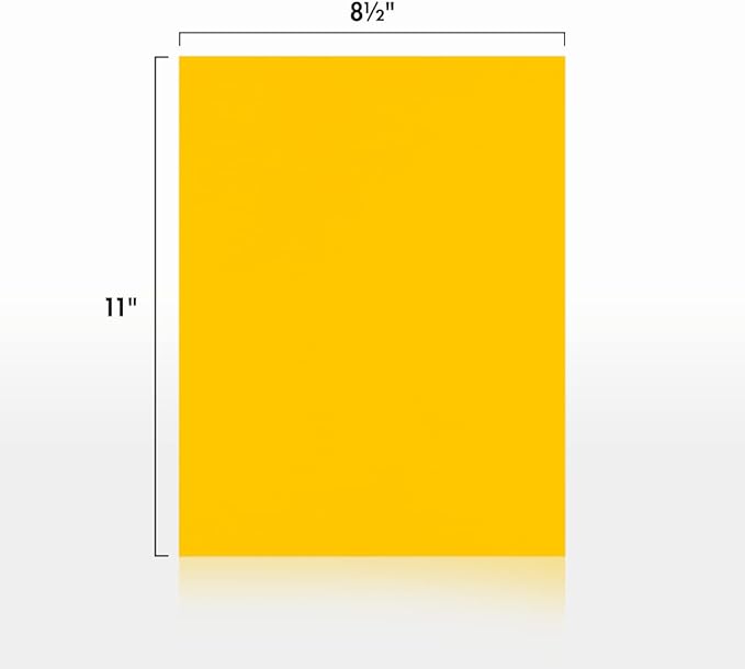 LUXPaper 8.5" x 11" Paper | Letter Size | Sunflower Yellow | 80lb. Text | 250 - Image 2