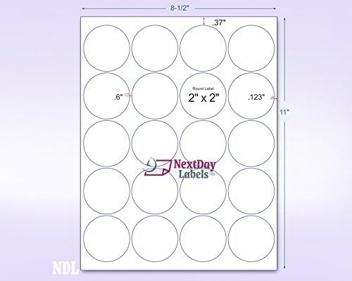 Pack of 50 Sheets, 8-1/2 x 11" Fluorescent Labels - Image 3