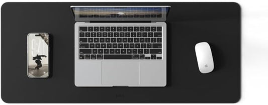 POUT TekDec Mat – Vegan Leather Desk Pad, Water-Resistant Surface, Anti-Slip by POUT