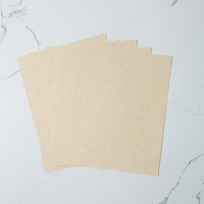 LUXPaper 8.5" x 11" Paper | Letter Size | Cream Parchment | 60lb. Text | 250 Qty - Image 3