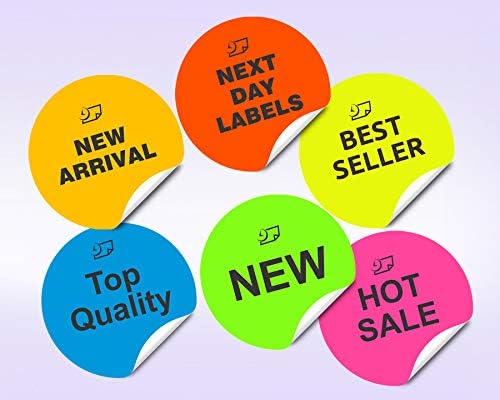 8-1/2 x 11" Neon Color High Light Fluorescent Labels - Image 4