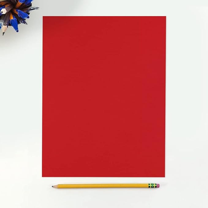 LUXPaper 8.5" x 11" Paper | Letter Size | Ruby Red | 80lb. Text | 250 Qty - Image 3
