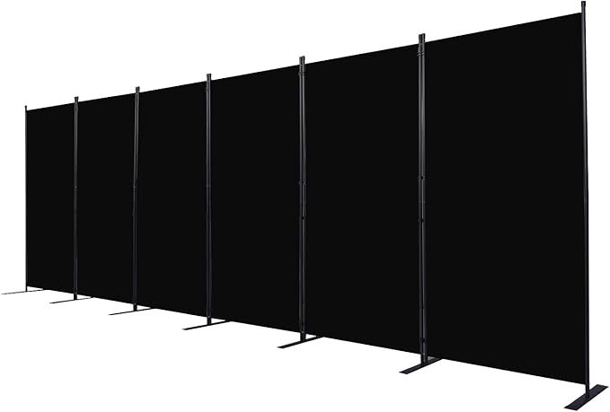 CHOSENM Room Divider, 6 Panel Folding Privacy Screens by CHOSENM