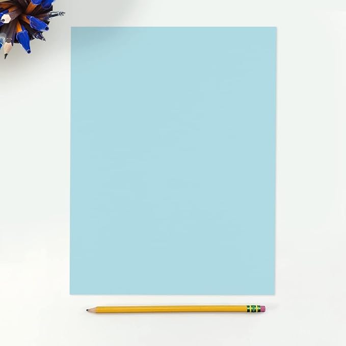 LUXPaper 8.5" x 11" Paper | Letter Size | Pastel Blue | 60lb. Text | 1 - Image 3