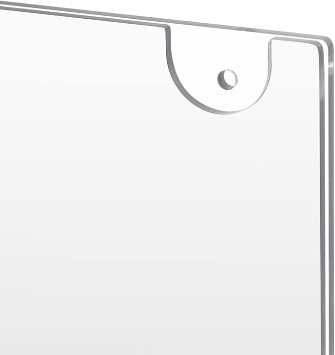 PecMuikee Acrylic Sign Holder 8.5x11, Wall Mount Acrylic Sign Holder and - Image 4