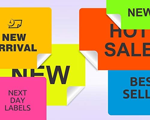 NextDayLabels - 8-1/2 x 11 Neon Color High Light Fluorescent Labels - Image 5