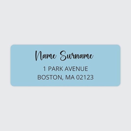 Dotty about Paper Personalized Sky Blue Colorblock by DottyAboutPaper