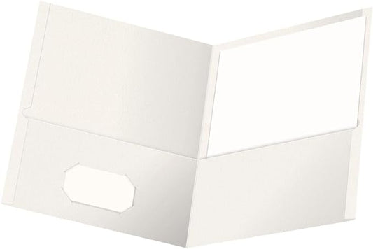 Oxford Twin-Pocket Folders, Textured Paper, Letter Size, Holds 100 Sheets by Oxford