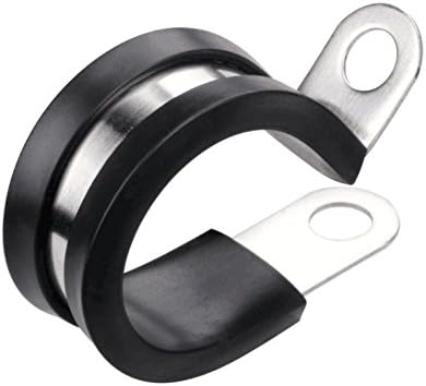 LOKMAN 20 Pack 1-1/4 Inch Stainless Steel Cable Clamp, Rubber Cushioned by LOKMAN