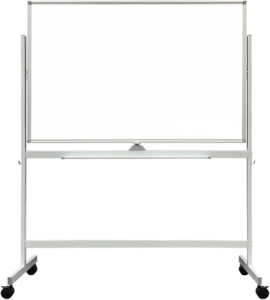 Adjustable Magnetic Mobile Dry Erase Board -48 x 32 Inches Whiteboard Stand by Boardest