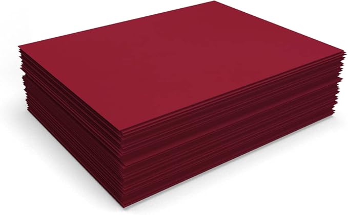 LUXPaper 8.5" x 11" Paper | Letter Size | Garnet Red | 80lb. Text | 250 Qty - Image 4