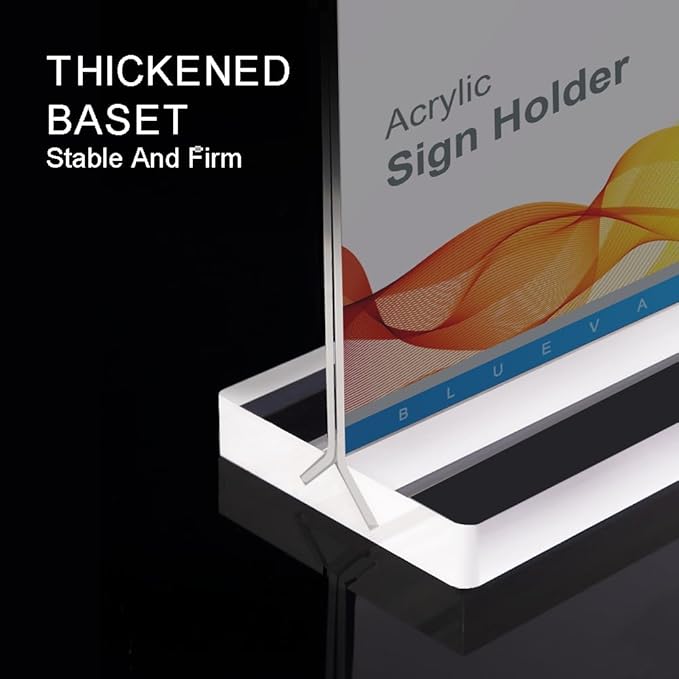 BlueValley Clear Acrylic Sign Holder 7x5 Inch - Image 5