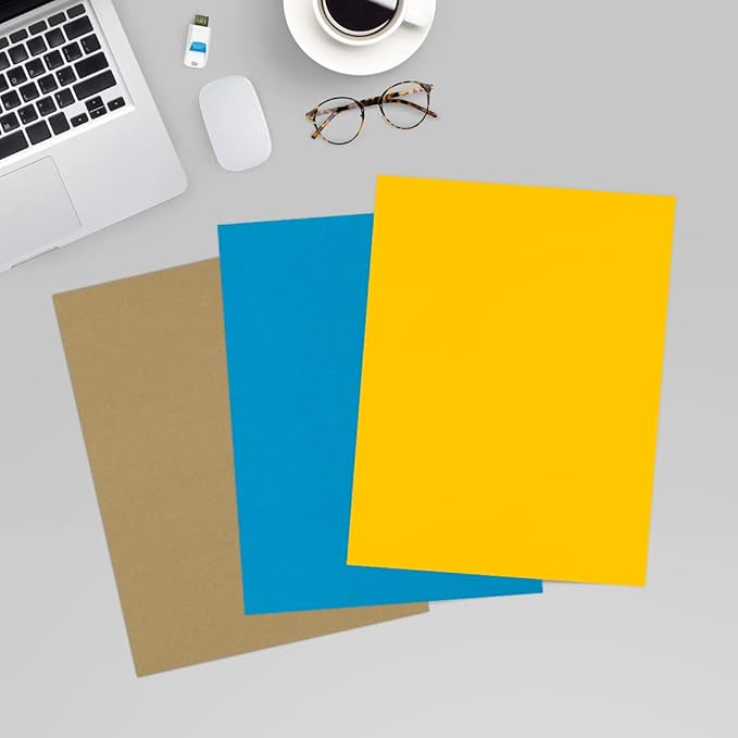 LUXPaper 8.5" x 11" Paper | Letter Size | Sunflower Yellow | 80lb. Text | 1 - Image 6