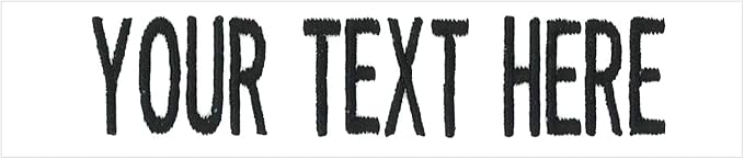 Northern Safari Custom Uniform Name Tapes Solid Colors. White Fabric, 4 Inch by NORTHERNSAFARI