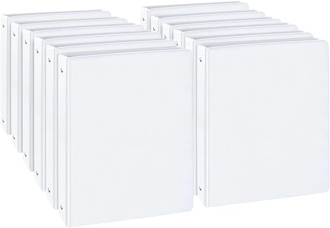 CIXILDTS 1-inch Round Ring Binder, Standard 3 Ring Binder Fit Letter Size Paper by CIXILDTSOffice