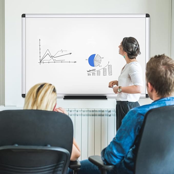 VIZ-PRO Magnetic Dry Erase Board, 48 X 24 Inches, 3 Pack - Image 7