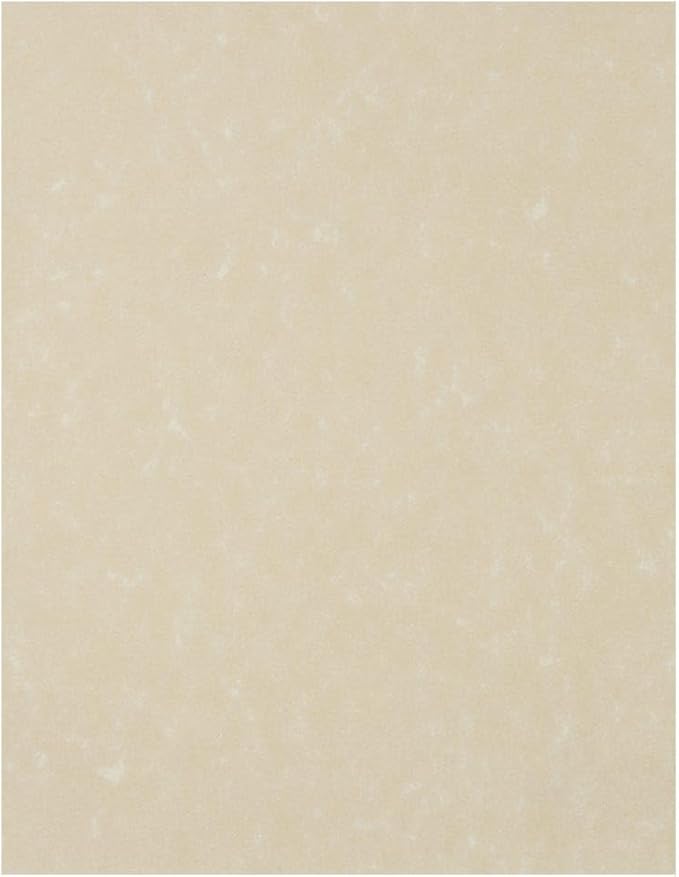LUXPaper 8.5" x 11" Paper | Letter Size | Cream Parchment | 60lb. Text | 50 Qty by LUXPaper