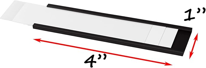 Realth C Channel Magnetic Label Holders 70 Pack 1'' x 4'' - Image 2