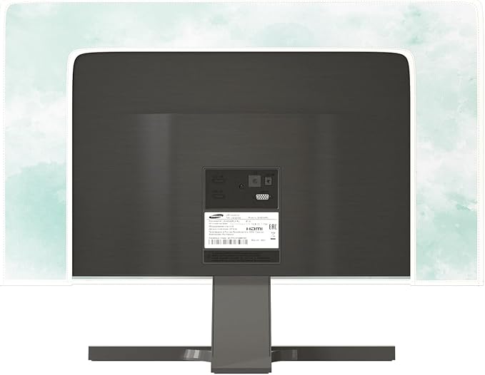 Baocicco Abstract Watercolor Waterproof TV Display Screen Cover 70 Inch Cyan - Image 5