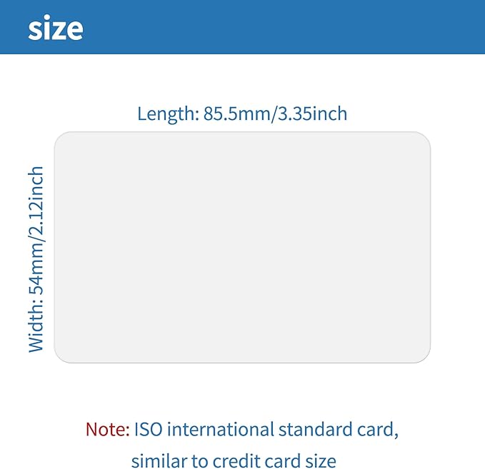 55 Pack - Premium Blank PVC Cards - Image 4